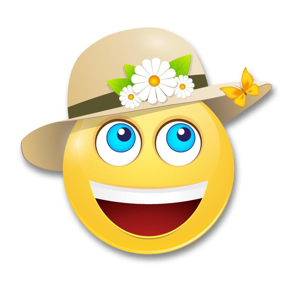 Smile on the face. vector