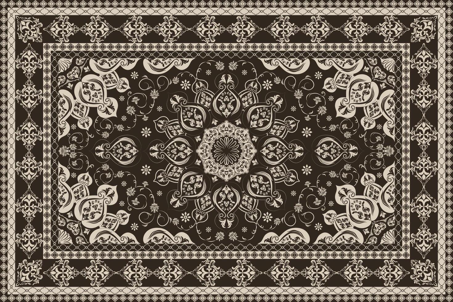 This elegant collection of Persian carpet patterns is perfect for any design project vector