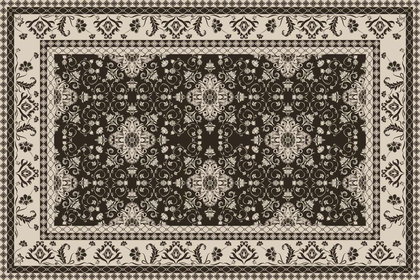 Add a global touch to your designs with the intricate patterns of Persian carpets vector