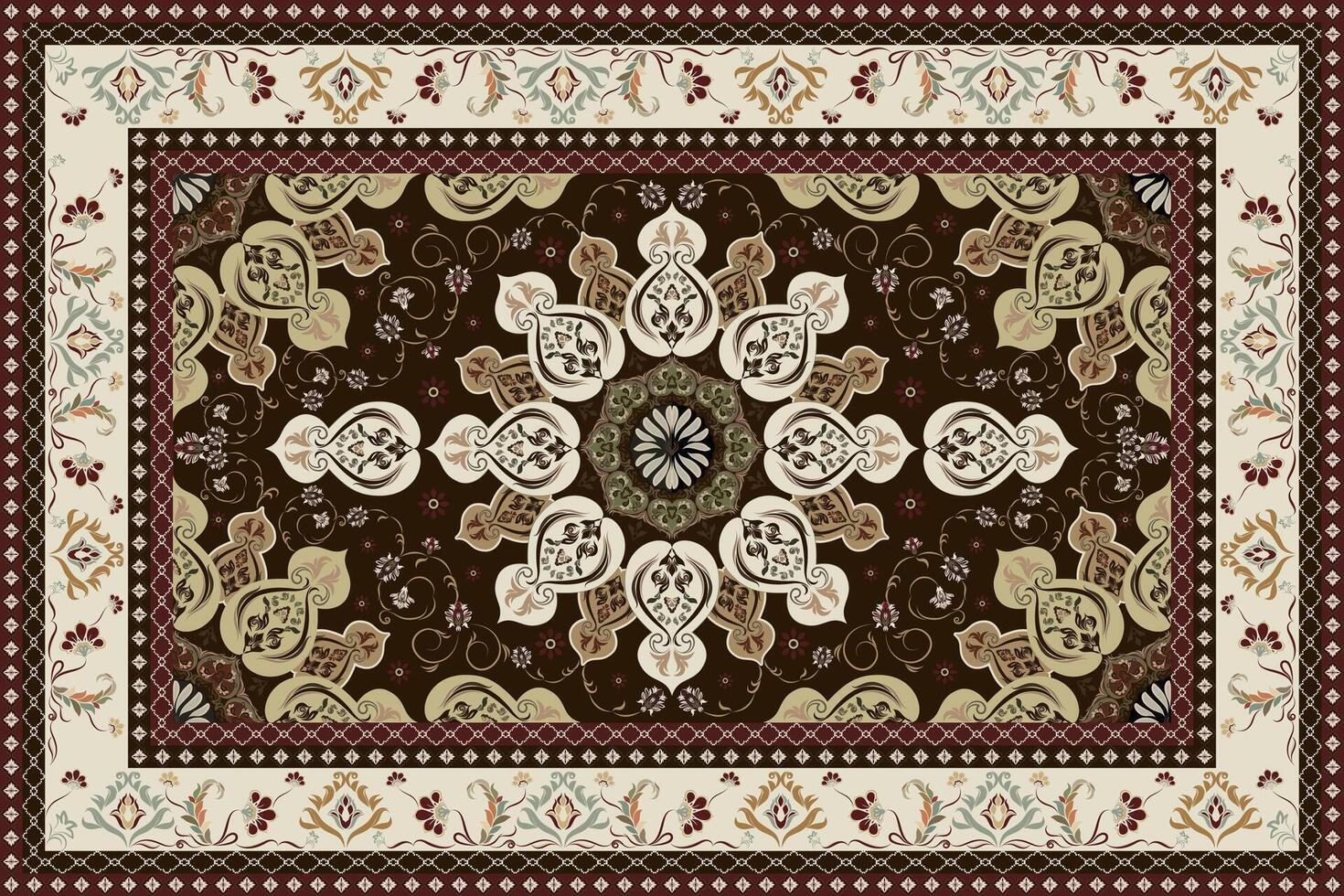 Create standout projects with the rich textures of these Persian carpet patterns vector