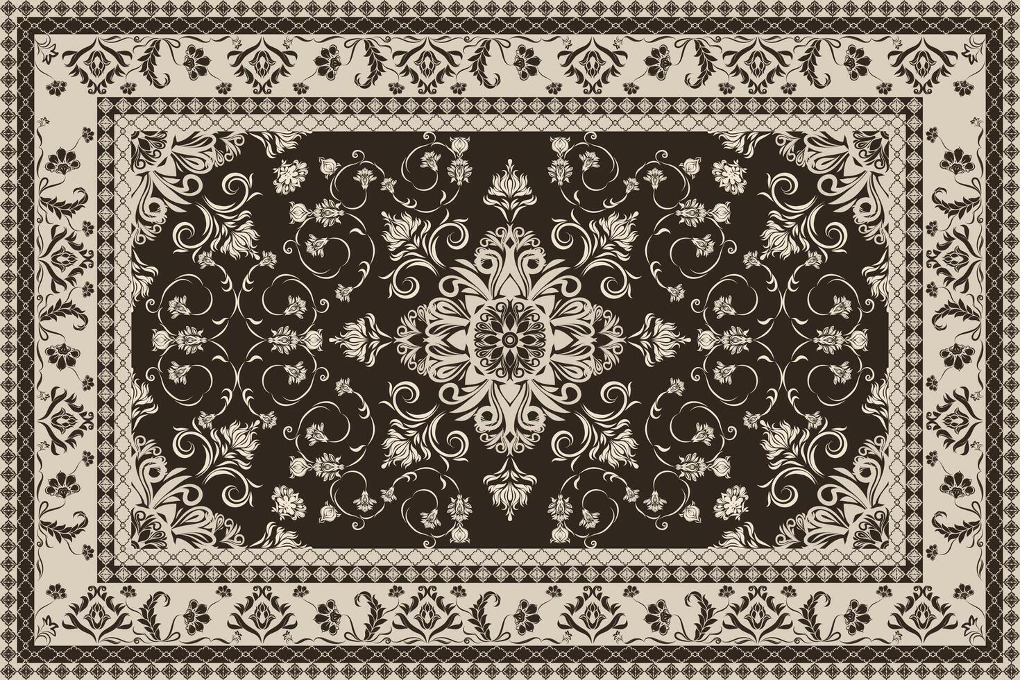 Elevate your projects with the traditional elegance of these Persian carpet patterns vector