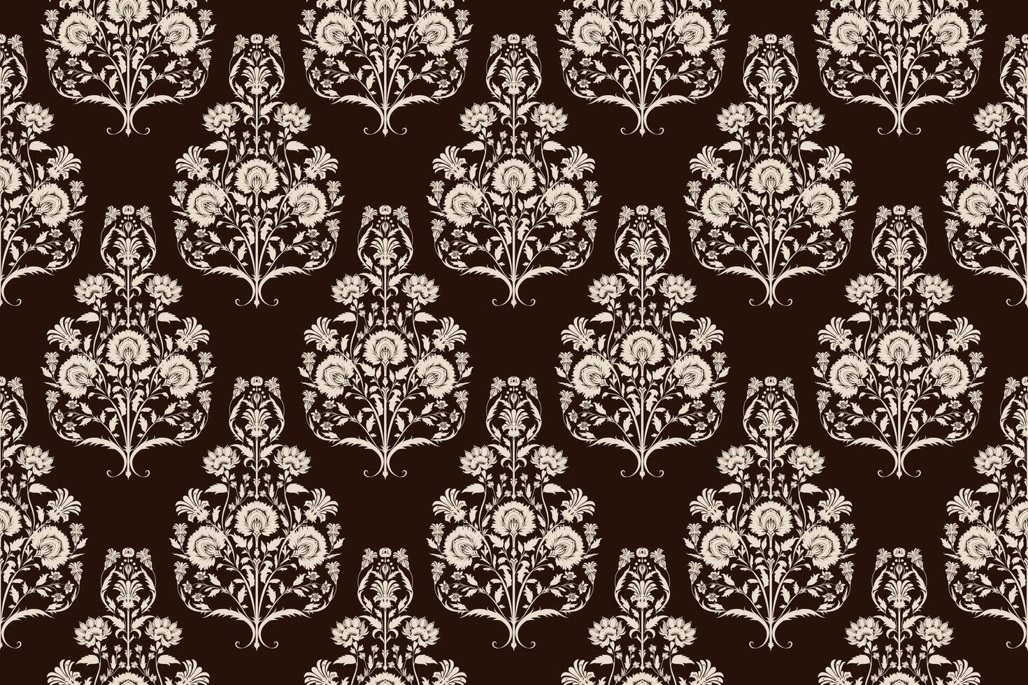 Craft sophisticated designs with this stunning damask pattern vector