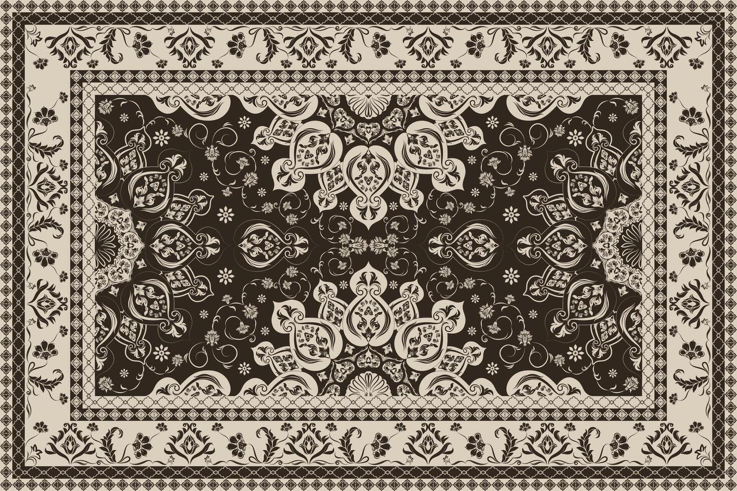 Inspire your audience with the cultural richness of these stunning Persian carpet patterns vector