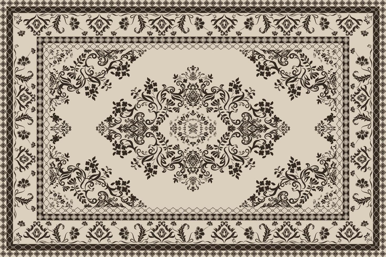 This collection of Persian carpet patterns is perfect for bringing a global flair to your designs vector
