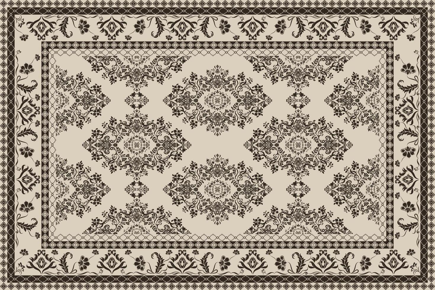 Elevate your designs with these detailed Persian carpet patterns, perfect for textiles and wallpapers vector