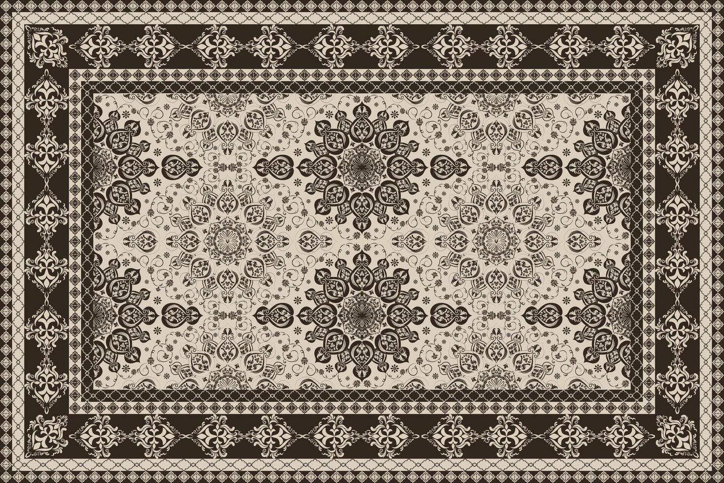 This collection of Persian carpet patterns is a must-have for any designer seeking elegance vector