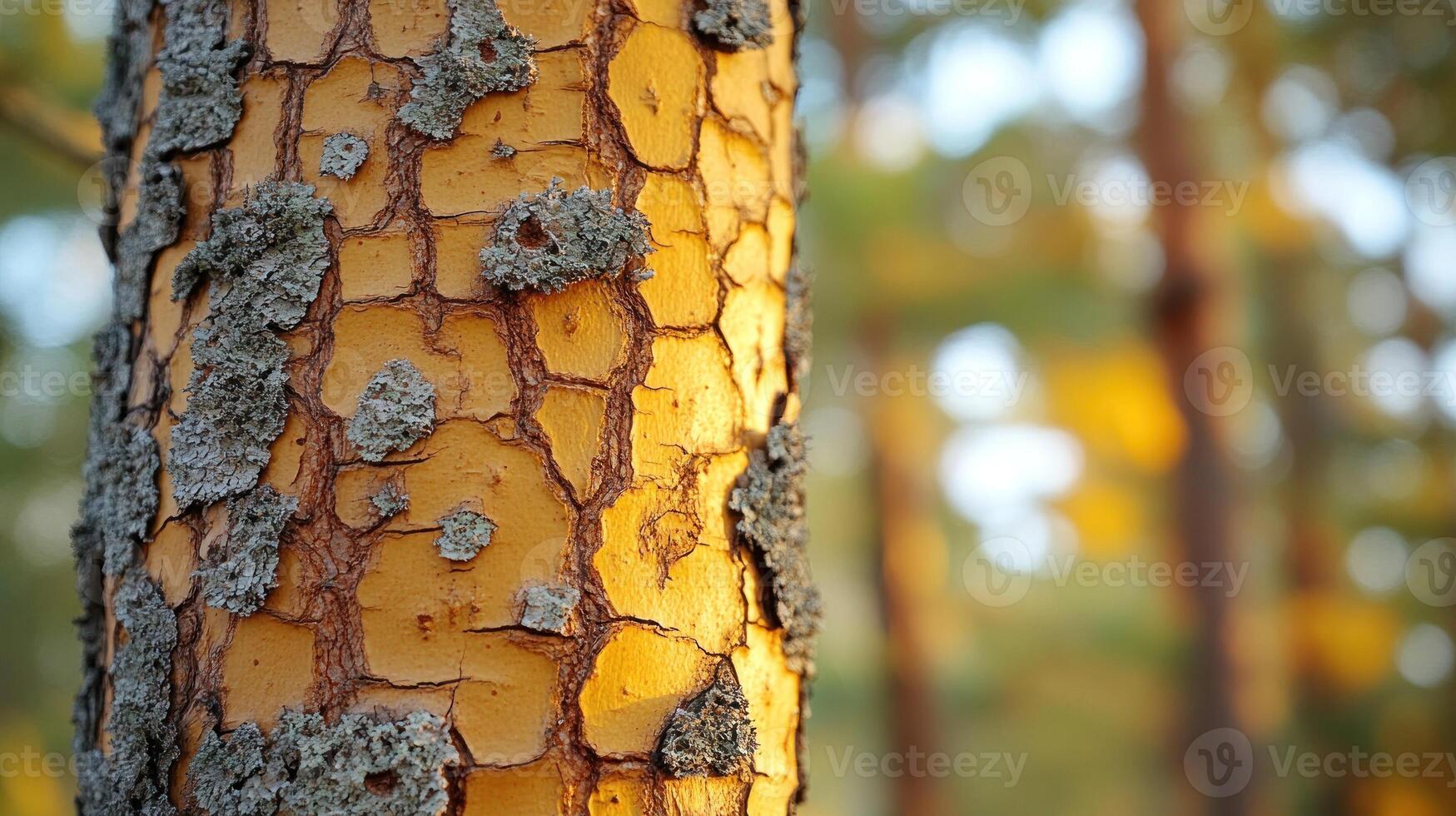 Close-up of textured tree bark in natural setting. with bokeh photo
