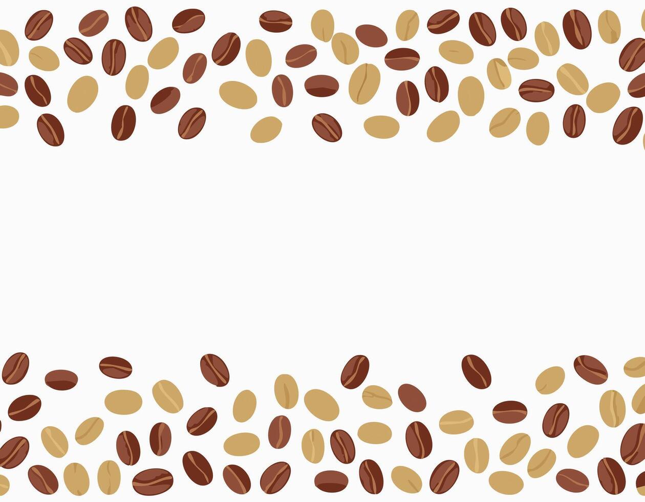 Coffee beans background illustration vector