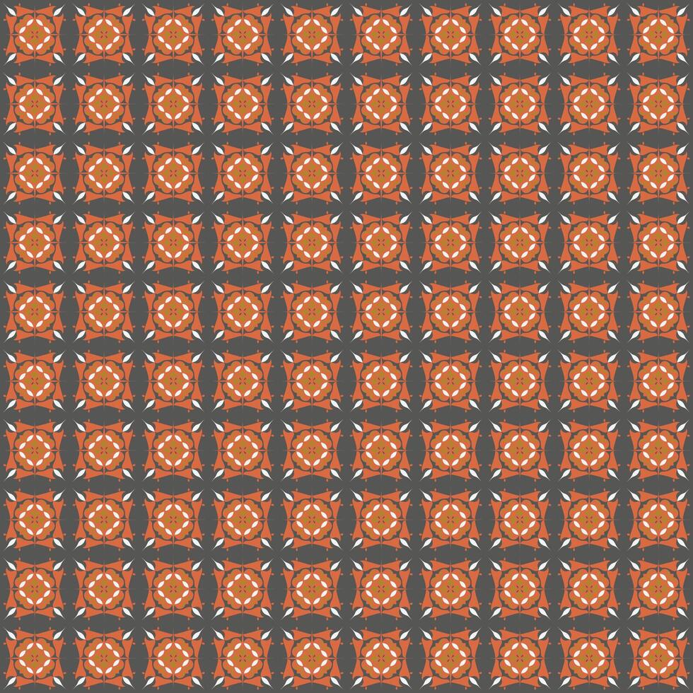 A pattern with orange and gray squares vector