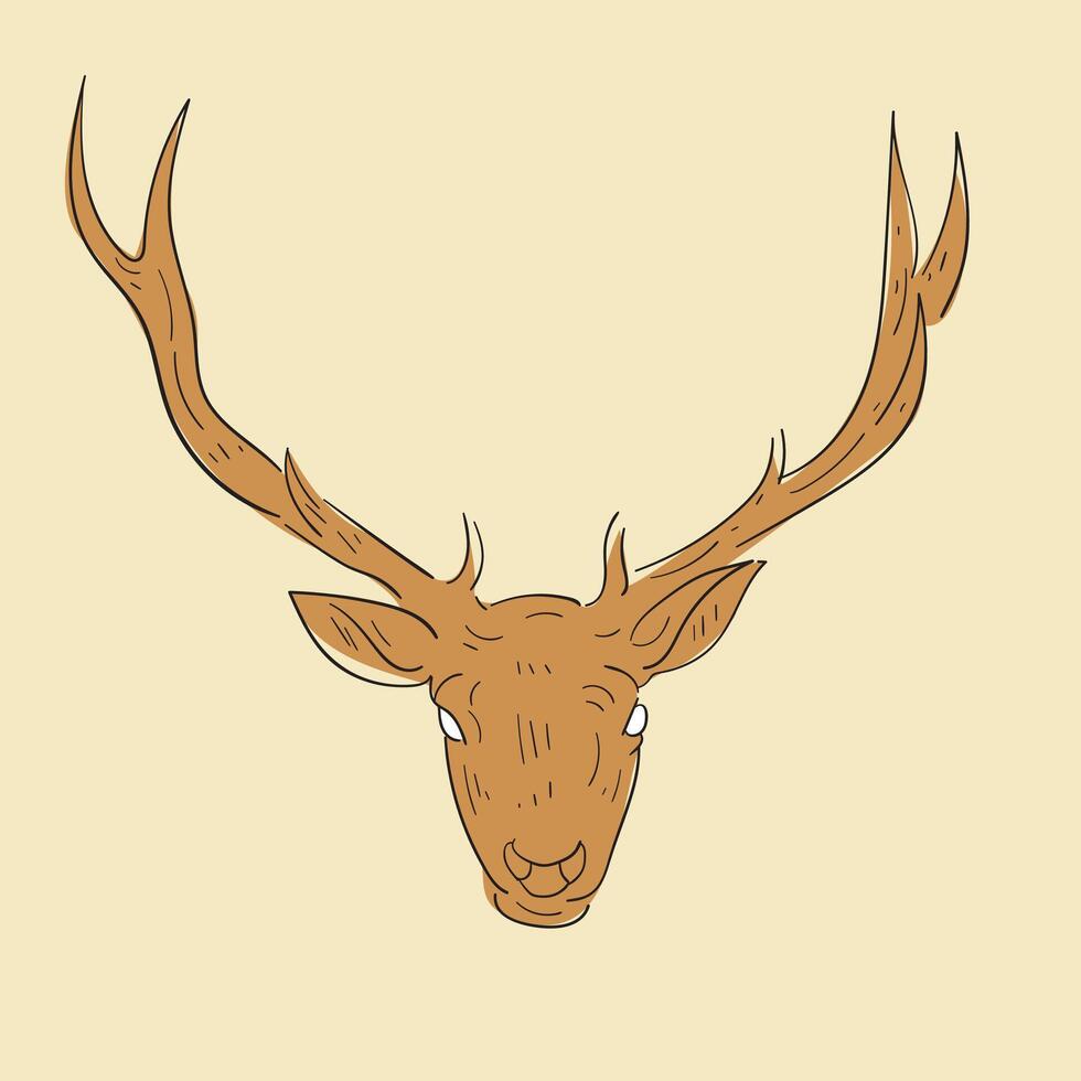 deer head design vector