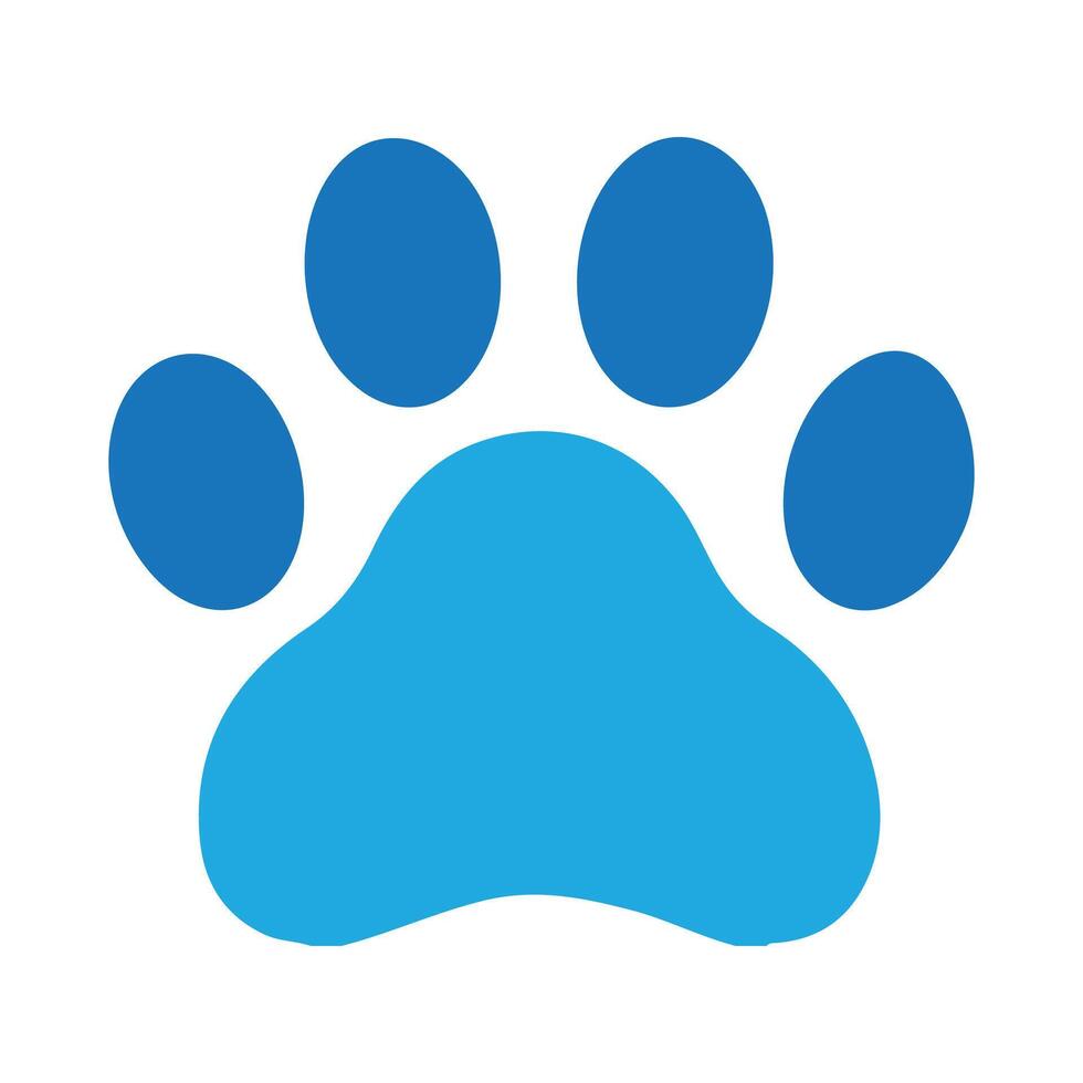 paw sign symbol vector