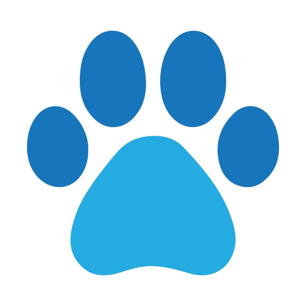 Cat paw symbol mammal footprint icon vector
