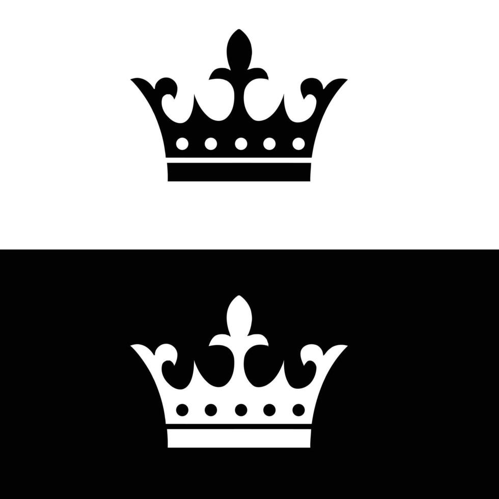 set of crowns logo design . vector