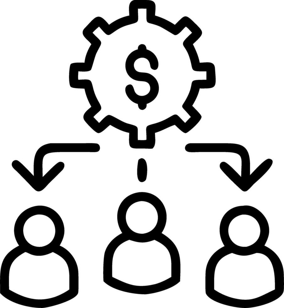 Business team optimizing financial efficiency in collaborative workspace copy space flat vector