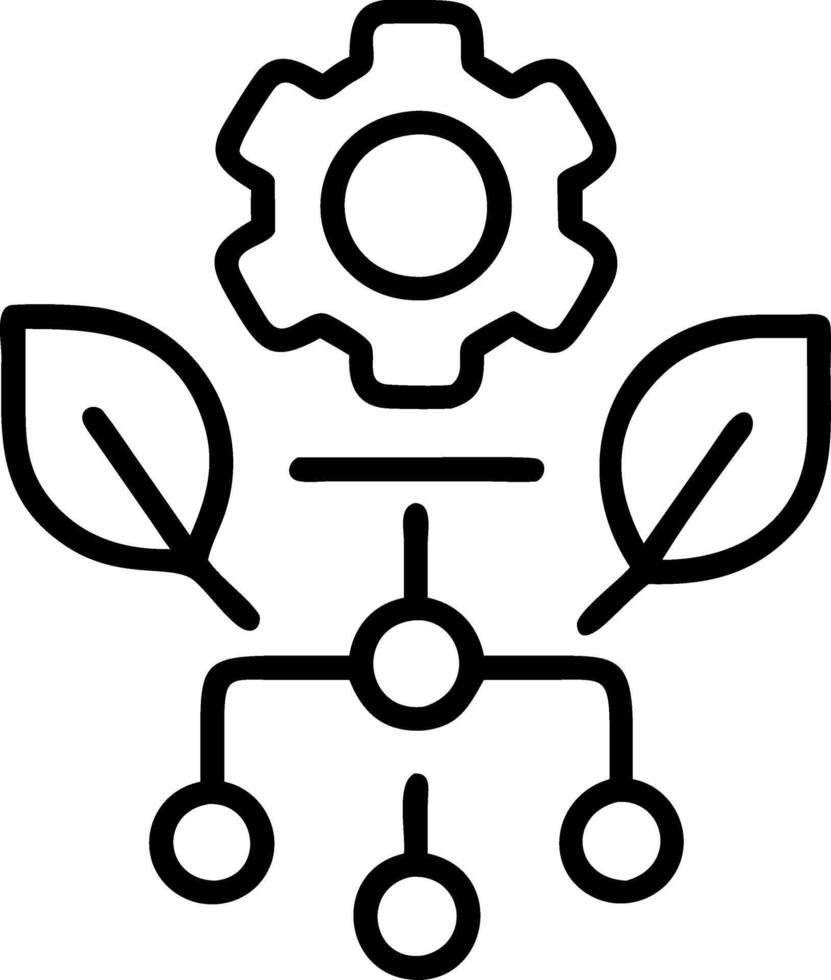 Business team implementing AI for green supply chain in bokeh digital art copy space flat vector