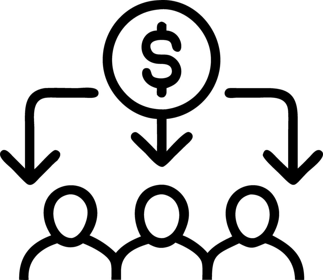 Business team optimizing financial planning in soft abstract business setting copy space flat vector