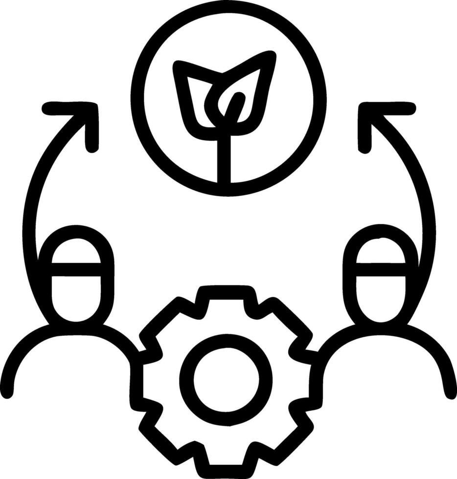 Business team optimizing green logistics in candid environment copy space flat vector