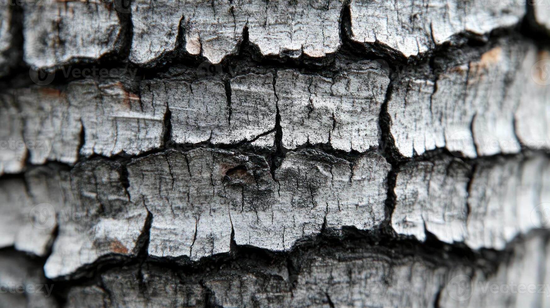 Close-up of textured bark on a tree trunk. photo