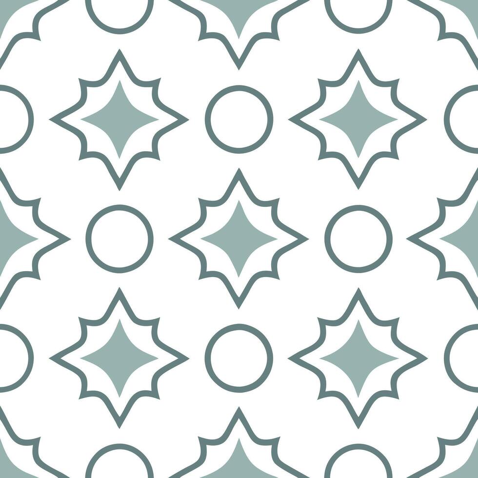 Retro minimalist seamless pattern with simple shapes and muted colors for modern aesthetics concept as Modern minimalist retro pattern with simple shapes and muted colors ideal for Seamless Set vector