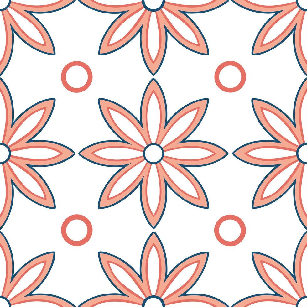Springtime abstract floral seamless pattern with fluid shapes and vibrant hues for artistic compositions concept as Artistic floral pattern with abstract shapes and vibrant colors Seamless Set vector