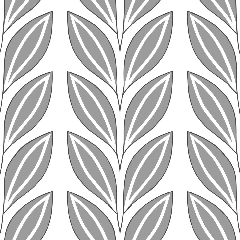 Spring leaves seamless pattern with layered leaves and soft tonal gradients for a subtle sophisticated effect concept as Layered spring leaves pattern with soft tonal gradients cre Seamless Set vector