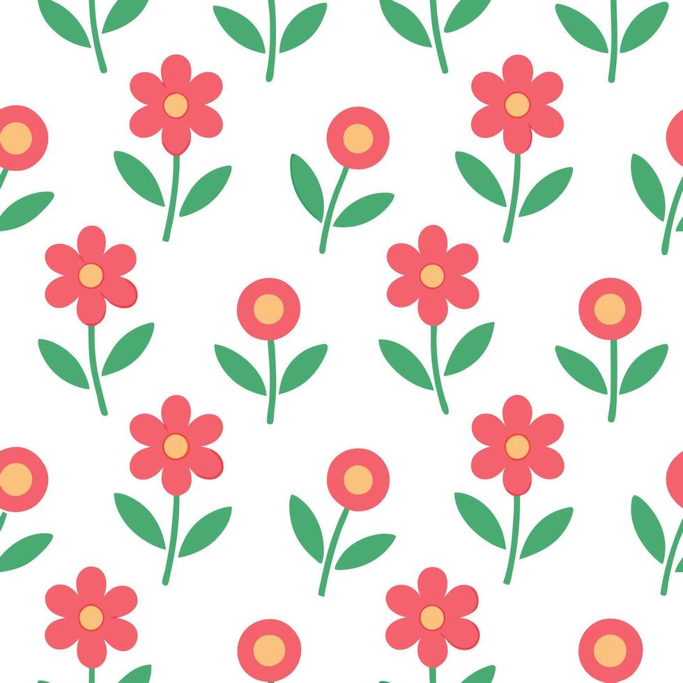 Fresh spring floral seamless pattern with lively blooms and soft white balance for cheerful spring projects concept as Lively floral pattern with blooming flowers and soft white ba Seamless Set vector