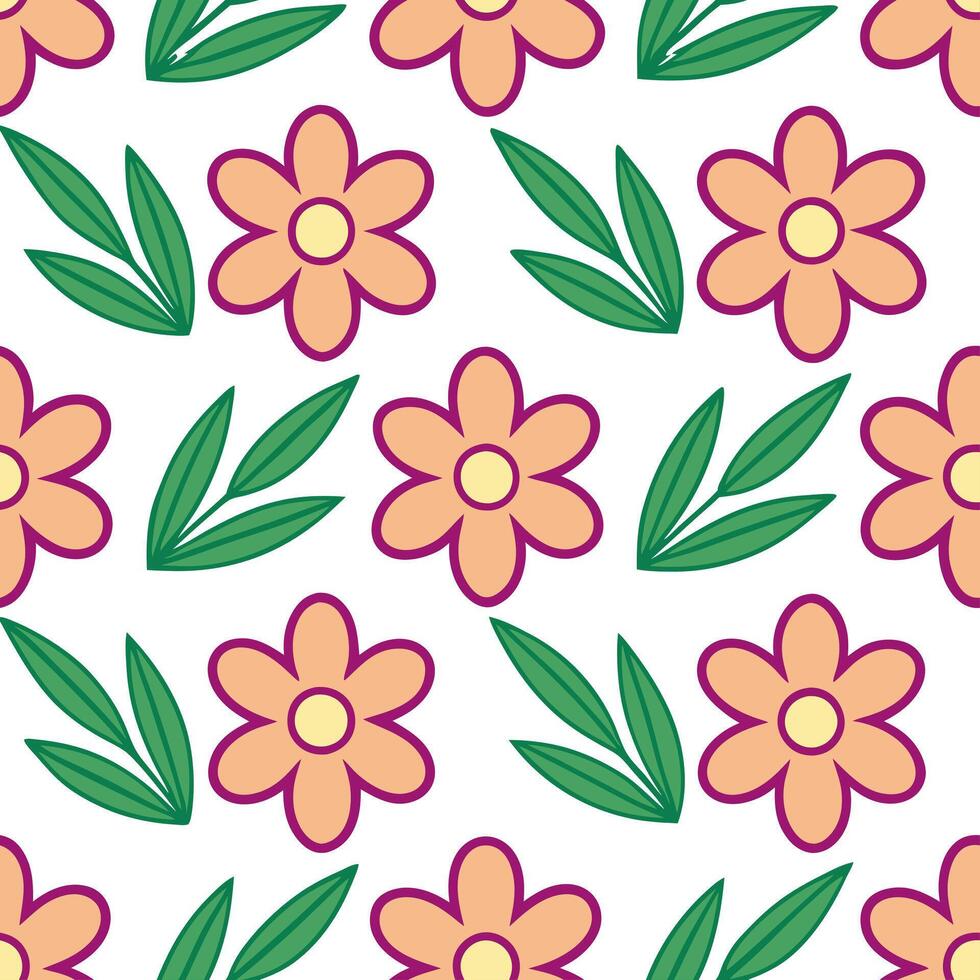 Artistic spring floral seamless pattern with bold brush strokes and vibrant blooms for creative designs concept as Creative spring floral pattern with bold brush strokes and vibran Seamless Set vector