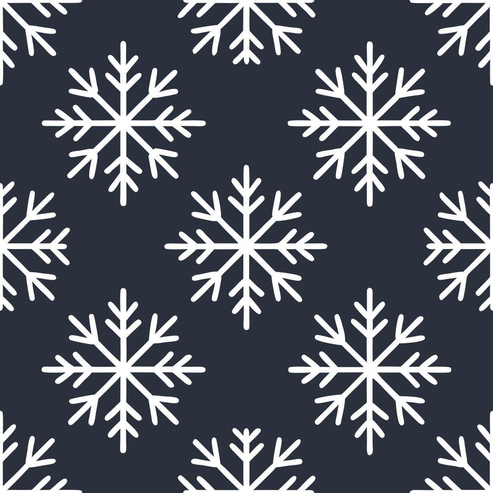 Winter nights seamless pattern with moonlit snow glittering ice crystals and frosty tree branches for an elegant winter look concept as Elegant winter night pattern with moonlit sn Seamless Set vector
