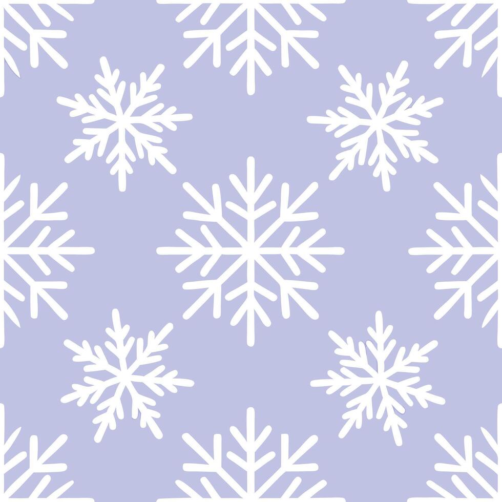 Winter whites seamless pattern with delicate snowflakes icy textures and soft winter hues for a calm and dreamy winter effect concept as Calm winter design with delicate snowflakes Seamless Set vector