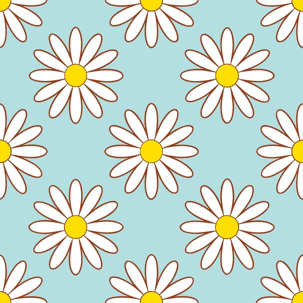 Summer flowers seamless pattern with rich color contrasts and vibrant petals for a bold artistic summer style concept as Artistic summer flower pattern with rich color contrasts an Seamless Set vector