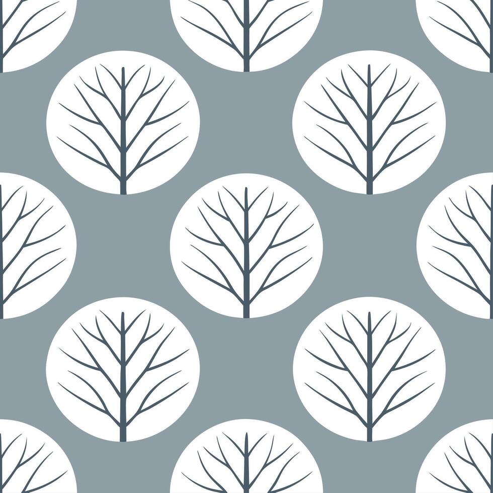 Winter nights seamless pattern with snowy pathways distant lights and frosty trees for a peaceful winter walk concept as Peaceful winter walk pattern with snowy pathways distant li Seamless Set vector