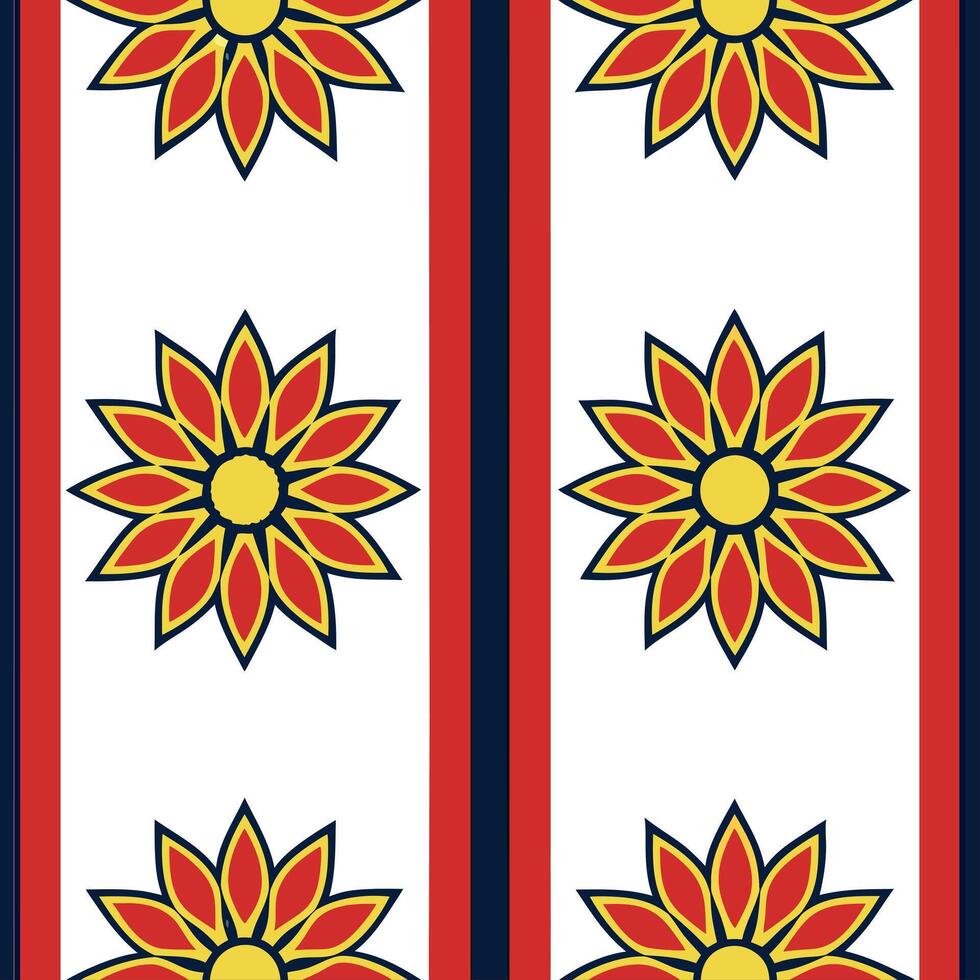 Ethnic graphics seamless pattern with bold geometric shapes and vibrant colors for a striking cultural design concept as Bold geometric shapes and vibrant colors in ethnic graphics Seamless Set vector