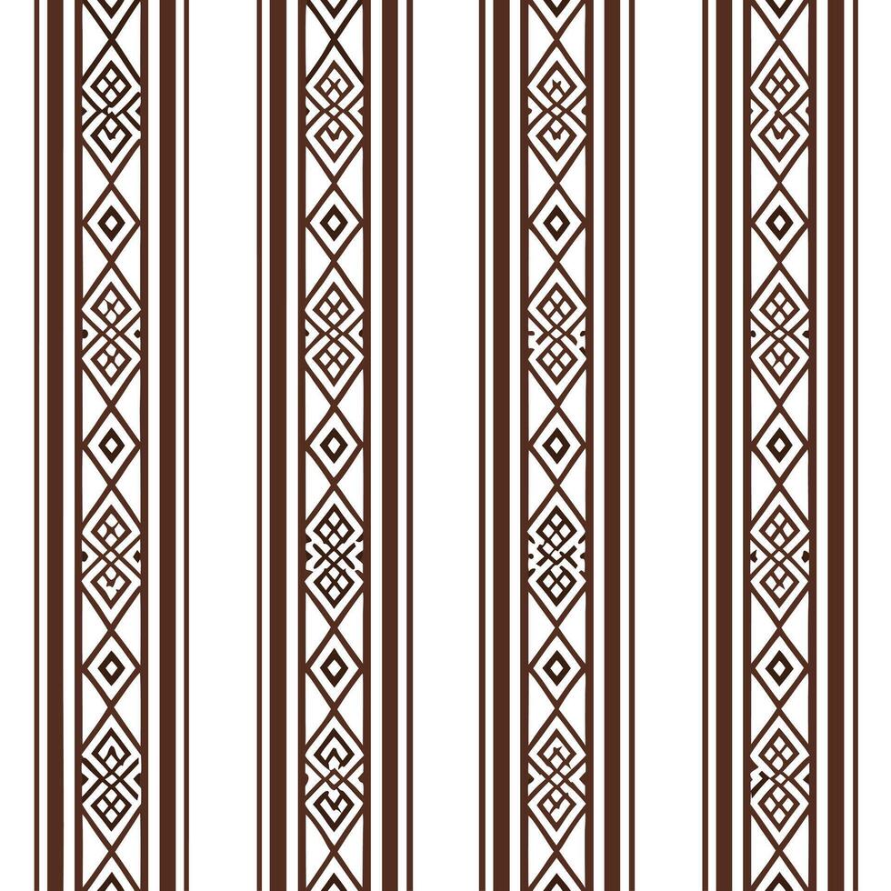 Traditional textiles seamless pattern with vertical lines and ethnic symbols for a balanced cultural design concept as Vertical lines and ethnic symbols woven into traditional text Seamless Set vector