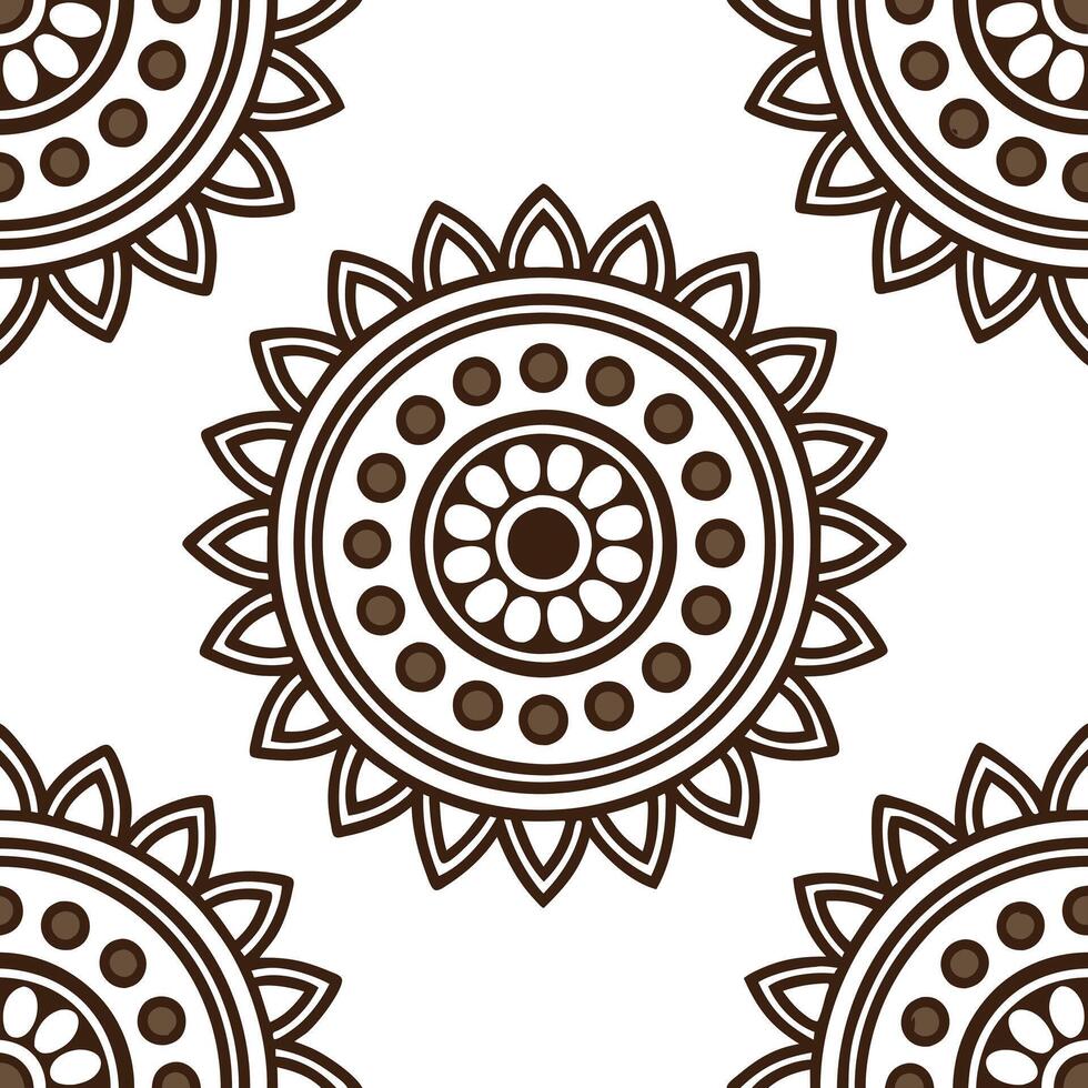 Folk art seamless pattern with symbolic shapes and intricate textures for a detailed cultural and ethnic aesthetic concept as Detailed folk art pattern with symbolic shapes and int Seamless Set vector