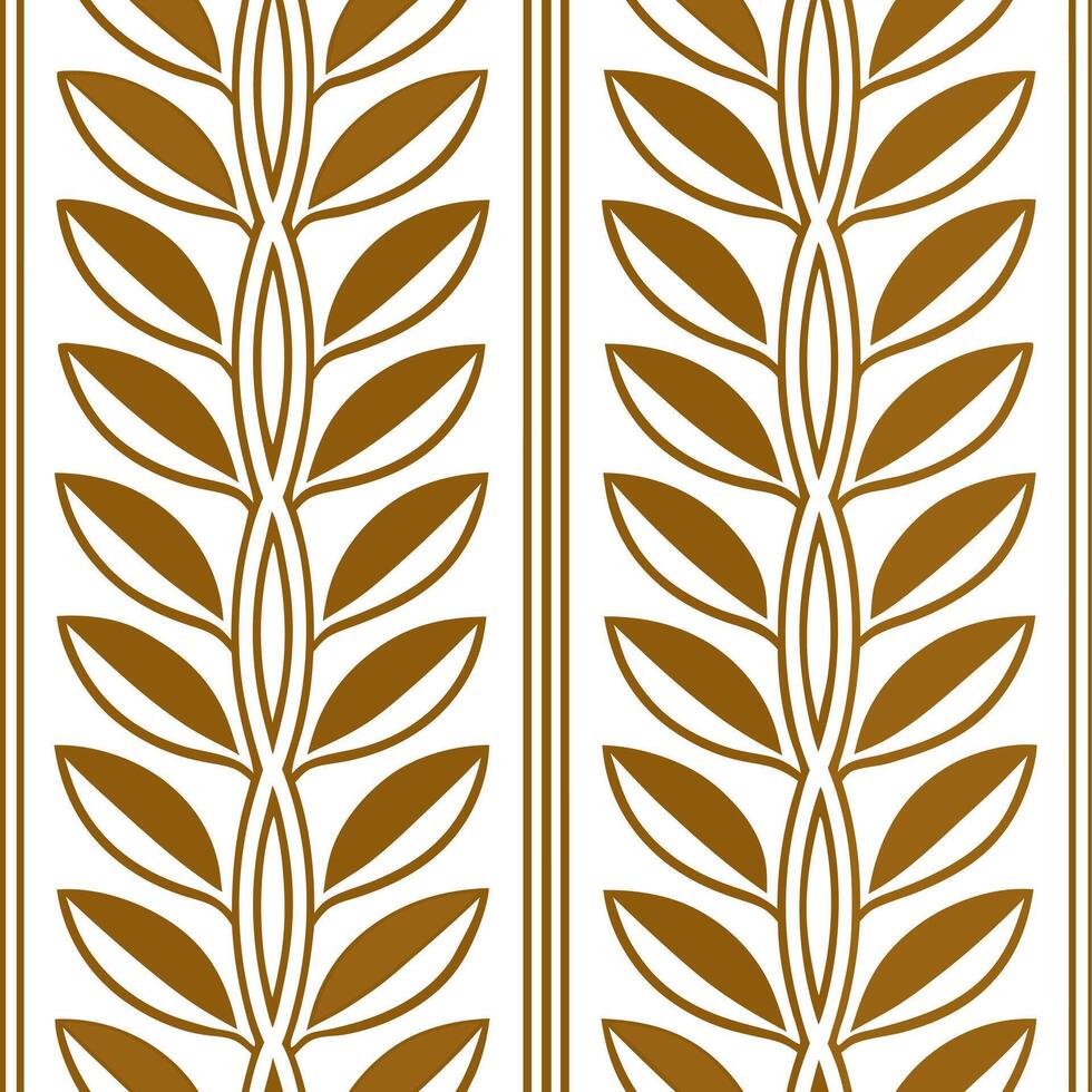 Cultural prints seamless pattern with natural elements like leaves and vines for an earthy organic cultural feel concept as Cultural prints with leaves and vines bringing natural e Seamless Set vector