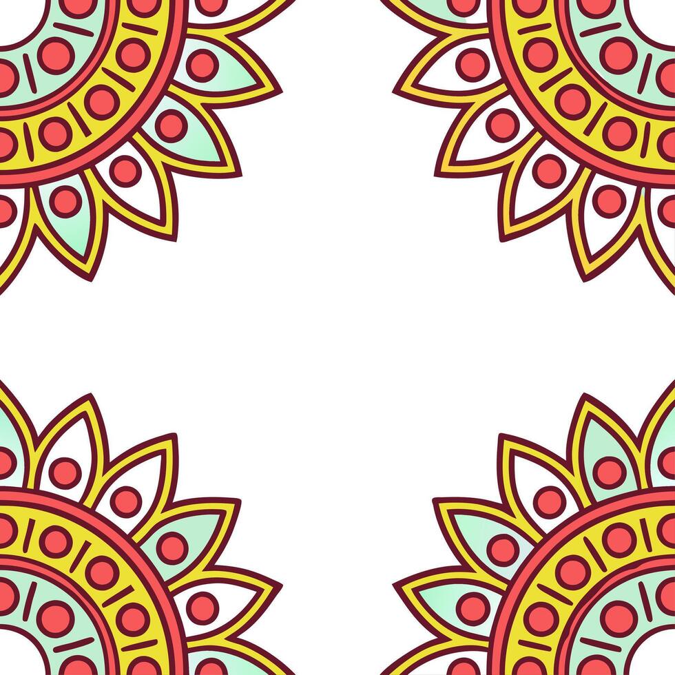Cultural illustrations seamless pattern with vibrant tribal art and bold color accents for a lively energetic cultural look concept as Energetic cultural illustrations with vibrant Seamless Set vector