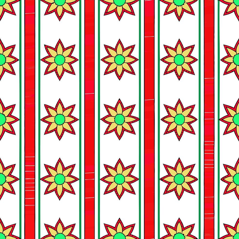 Cultural prints seamless pattern with bold stripes and geometric motifs for a dynamic and modern ethnic aesthetic concept as Bold stripes and geometric motifs in cultural prints fo Seamless Set vector