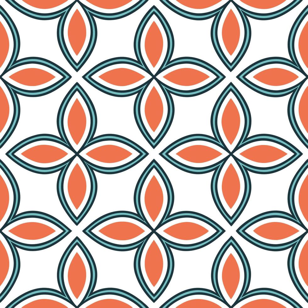 Cultural prints seamless pattern with geometric symmetry and modern color schemes for a clean dynamic ethnic design concept as Geometric symmetry and modern color schemes in cultur Seamless Set vector