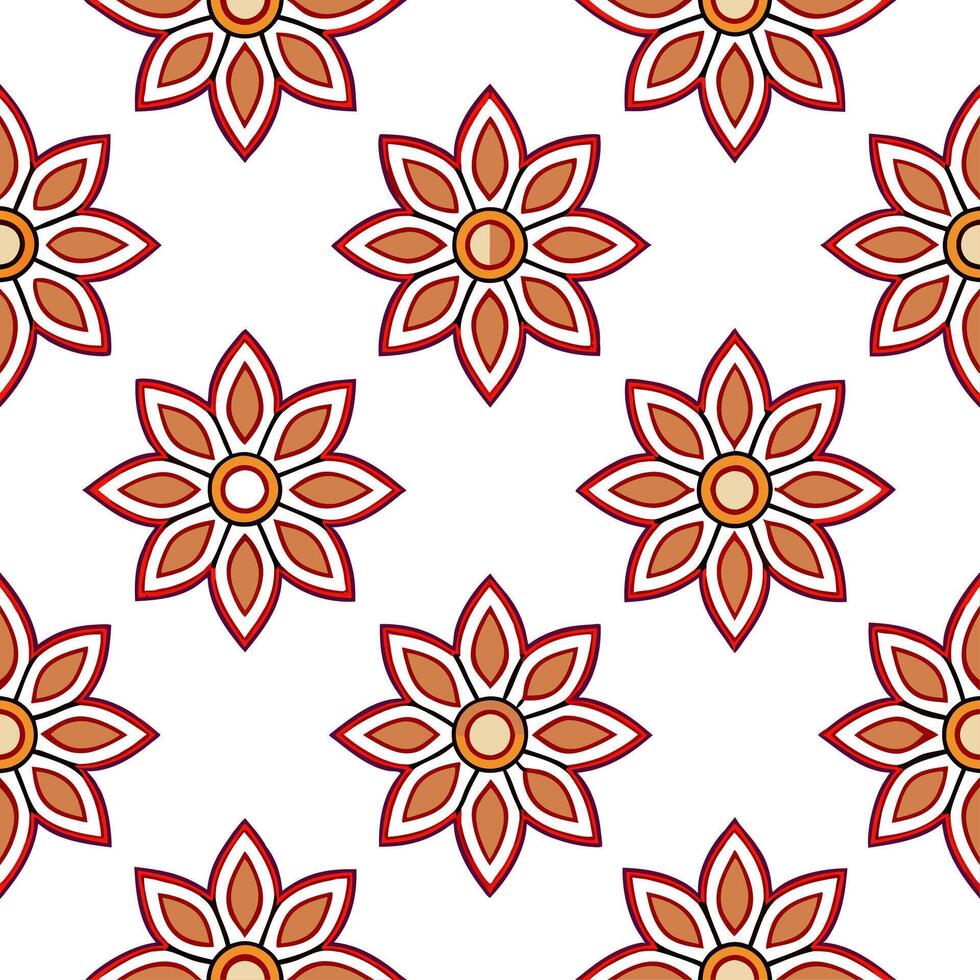 Traditional textiles seamless pattern with hand painted designs and bold colors for a striking cultural effect concept as Hand painted traditional textiles with bold colors for a s Seamless Set vector