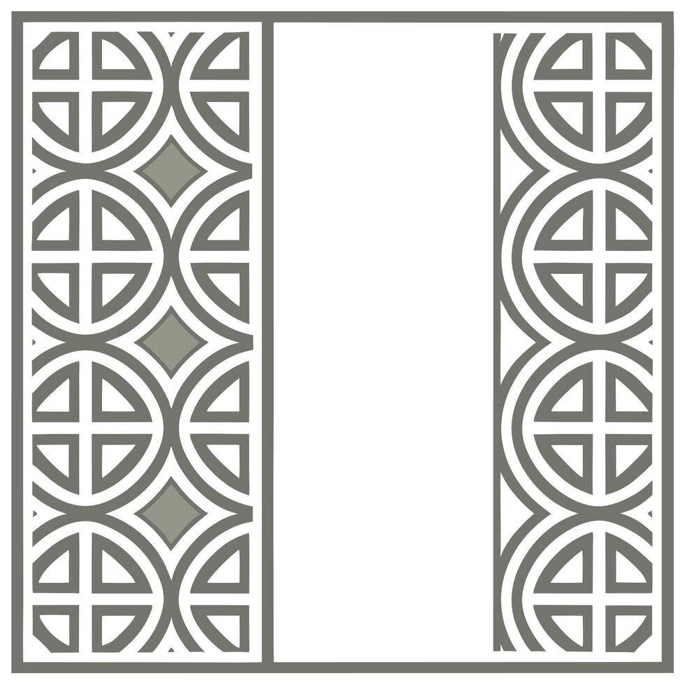 Traditional symbols seamless pattern with geometric shapes and muted color schemes for a modern ethnic pattern concept as Geometric shapes with traditional symbols and muted tones Seamless Set vector