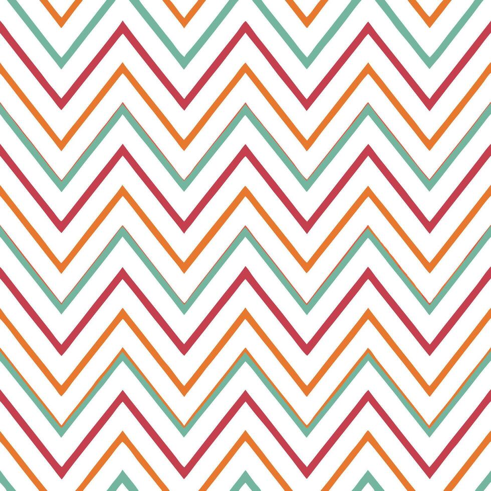Design a seamless pattern combining retro gradient zigzags with tribal motifs in bold colors for an eclectic look. concept as Create a repeating pattern that merges vibrant gradien Seamless Set vector