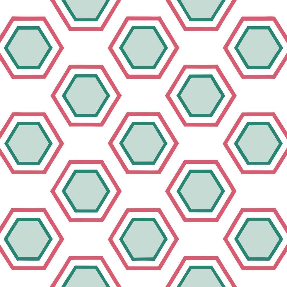 Retro polygon seamless tiles metallic colors on white background perfect for luxury designs concept as Creating retro seamless tile with polygon shapes in metallic colors on white Seamless Set vector