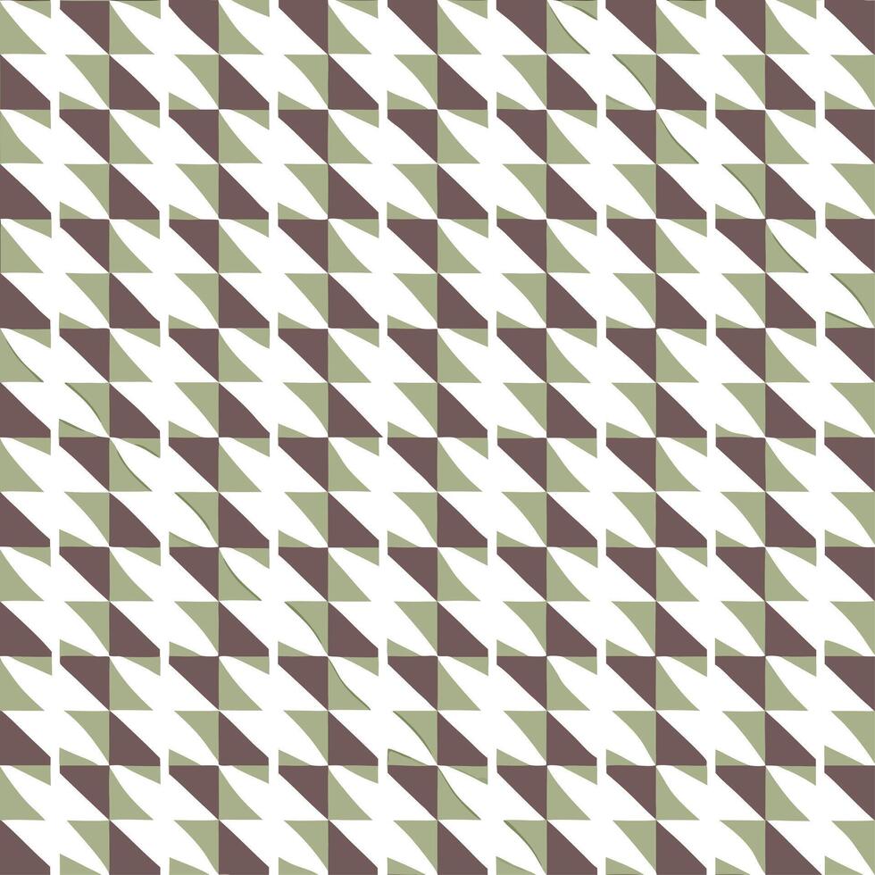 Design a seamless pattern incorporating vintage houndstooth with geometric shapes in earthy tones for a modern rustic look. concept as Create a repeating pattern that merges tradit Seamless Set vector