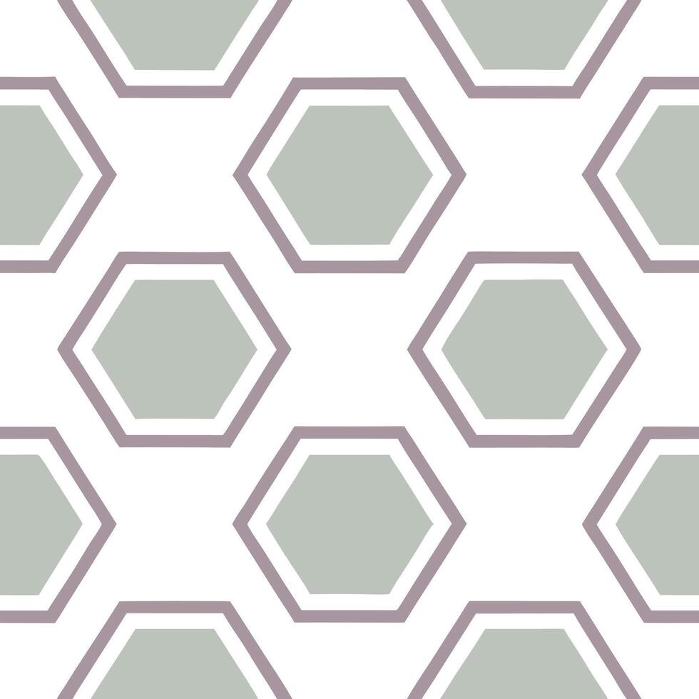 Retro polygon seamless tiles muted pastel colors on white background suitable for gentle designs concept as Designing seamless tile with retro polygons in muted pastel colors on wh Seamless Set vector