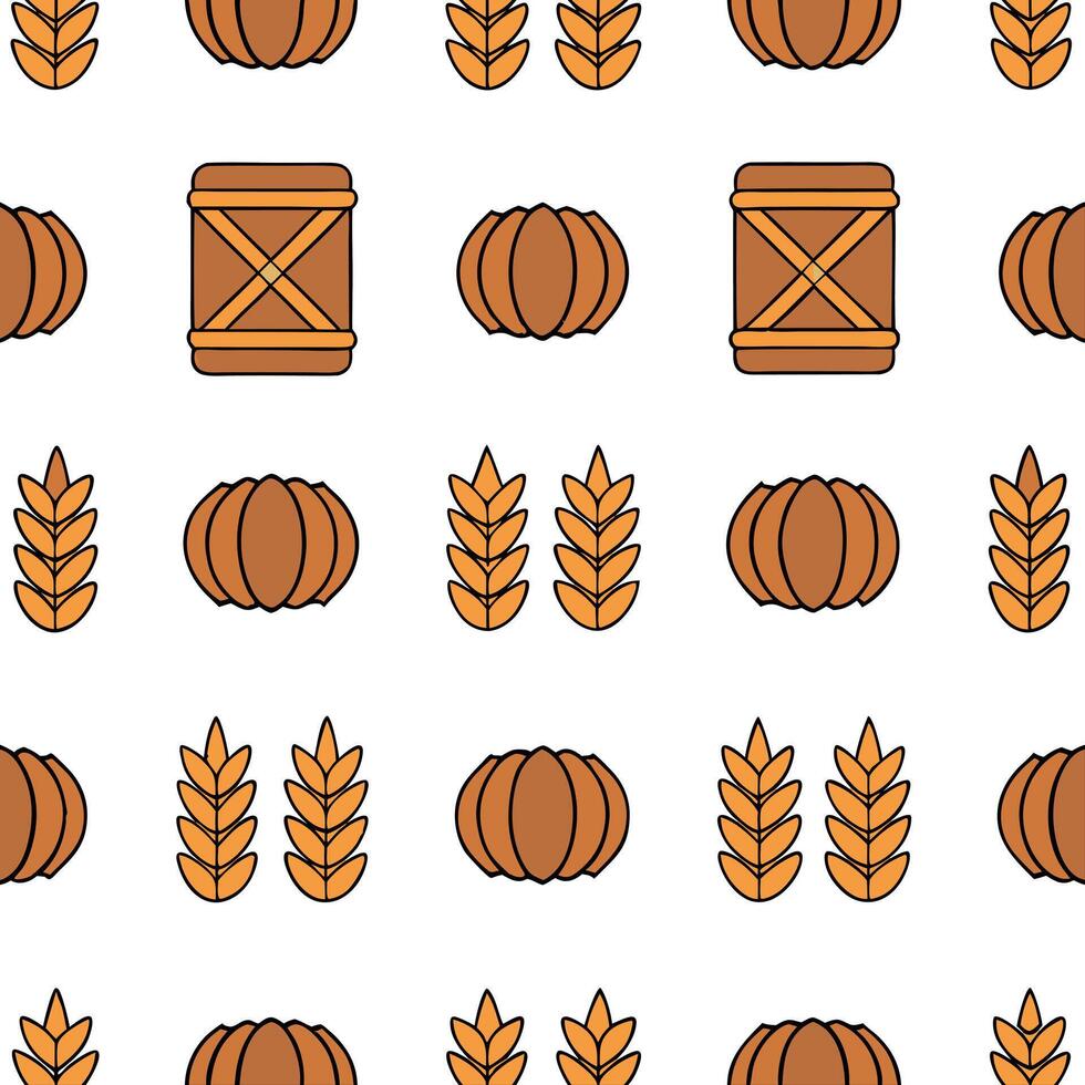 Cozy knitted blanket seamless tile pattern with autumn colors and textured details concept as Autumn colors and textured details in a cozy knitted blanket create a seamless tile pa Seamless Set vector