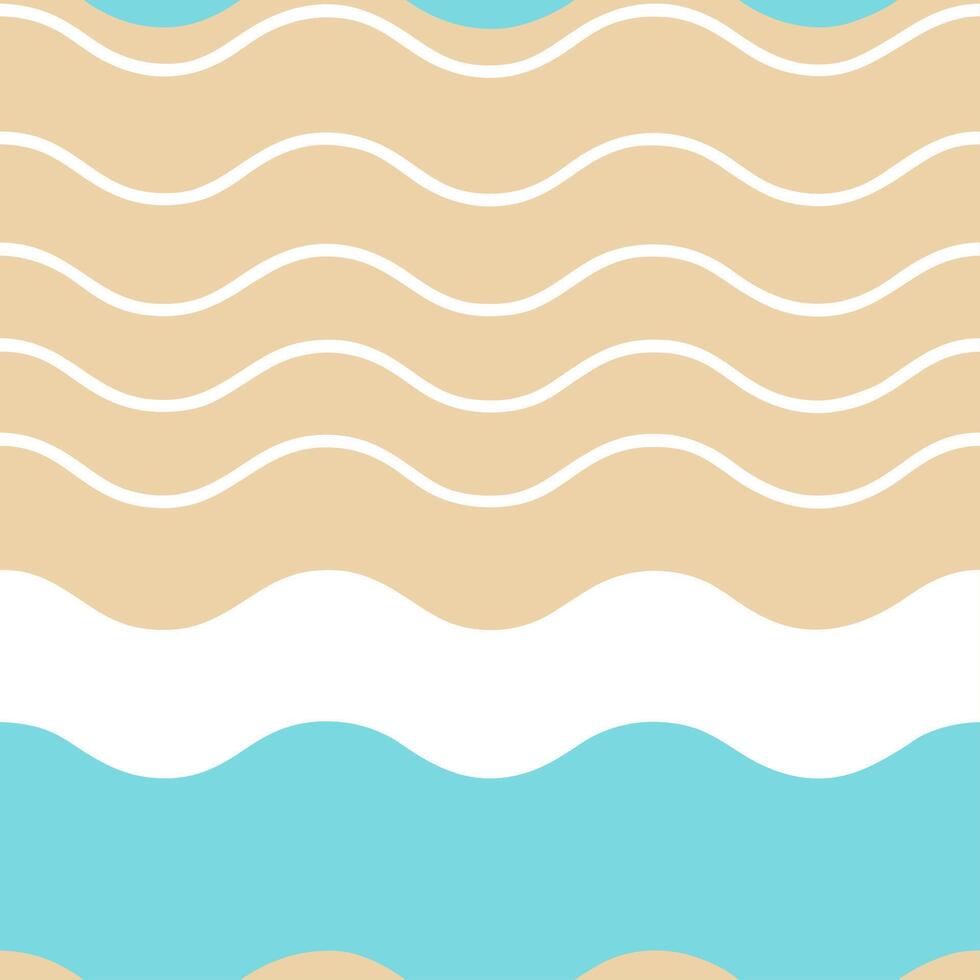 Serene beach waves seamless tile pattern with gentle rolling waves and soft golden sand concept as Gentle rolling waves meet soft golden sand in this serene seamless tile pattern c Seamless Set vector