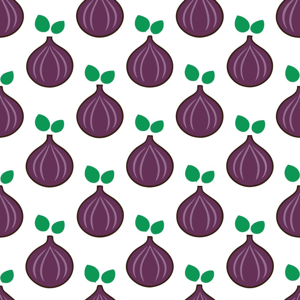 Juicy fig and grape seamless tile pattern with rich colors and autumn vibes concept as Rich colored figs and grapes create a juicy fig and grape seamless tile pattern perfect for a Seamless Set vector