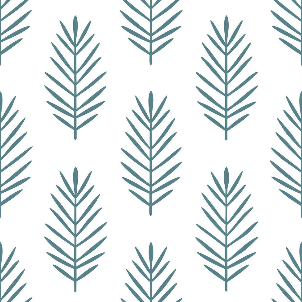 Frosty evergreen seamless tile pattern with snow dusted pine needles and branches concept as Snow dusted pine needles and branches create a frosty evergreen seamless tile pattern p Seamless Set vector