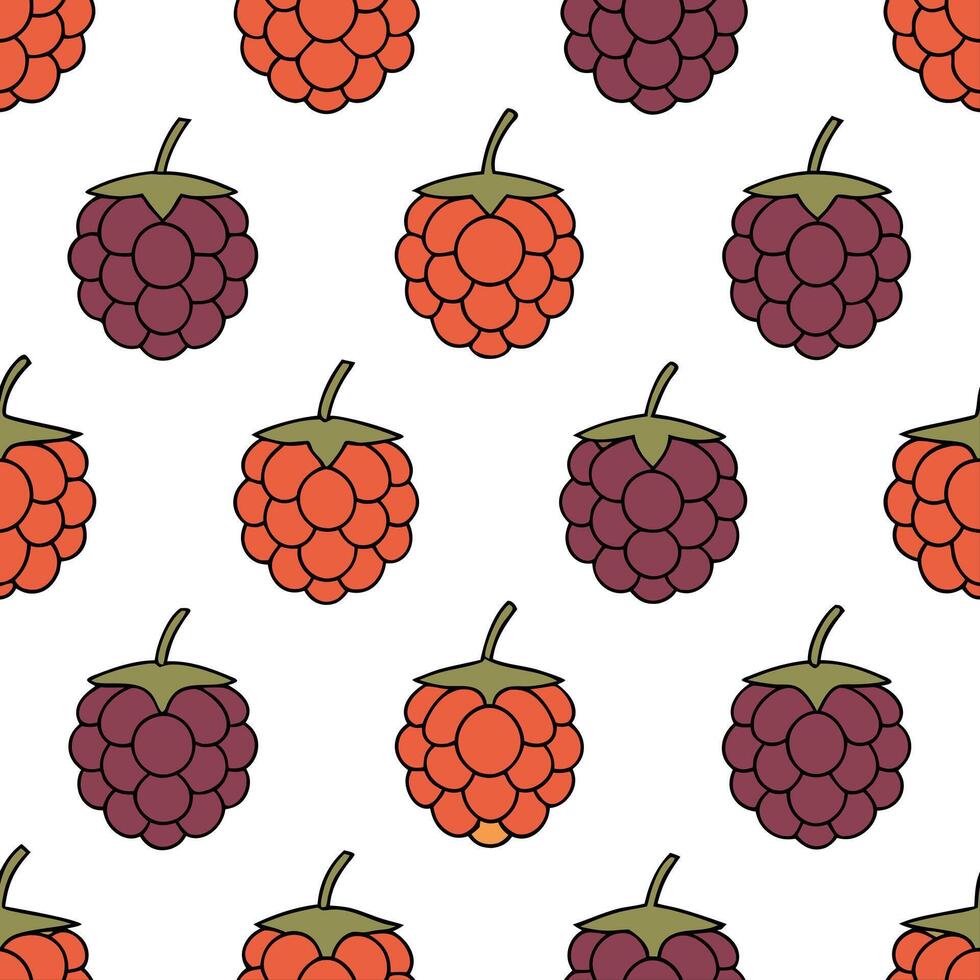 Autumn berries seamless tile pattern with rich reds purples and earthy tones concept as Rich red purple and earthy toned autumn berries create a vibrant seamless tile pattern for f Seamless Set vector