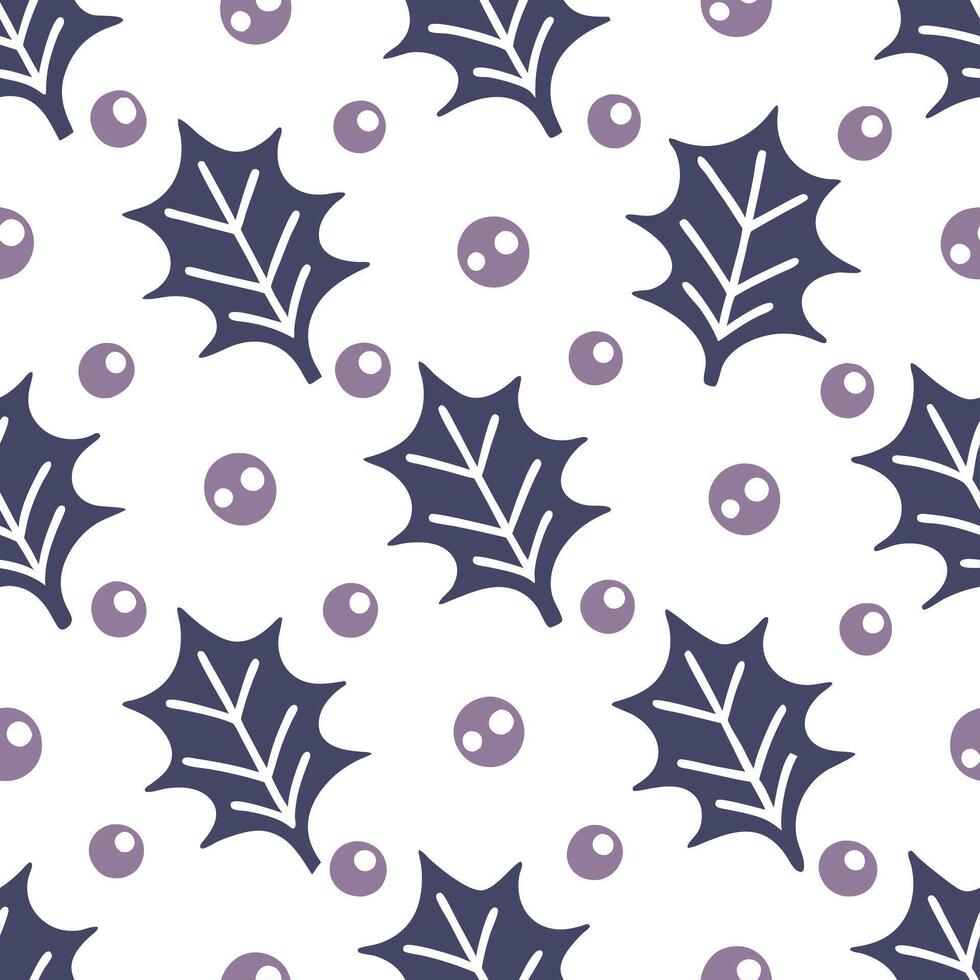 Frost covered berries seamless tile pattern with icy accents and winter hues concept as Icy accents on frost covered berries create a seamless tile pattern with winter hues for coz Seamless Set vector